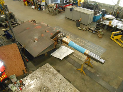 large rudder repair