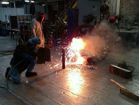 In-shop welding