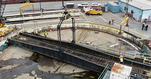 rail turntable repair